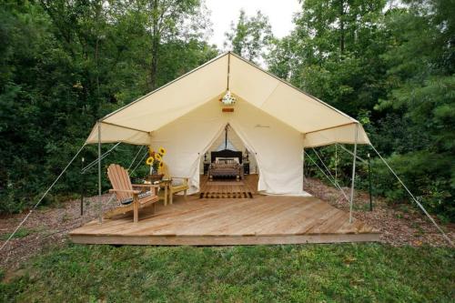 exterior glamping tent